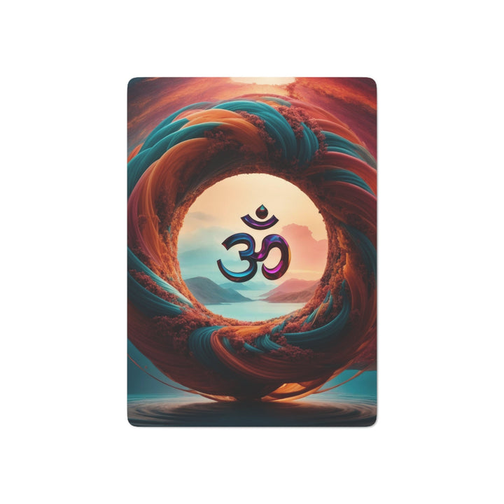 Surreal Om Vortex - Poker Cards - Paper products - g(0D·IO) - 2.47" x 3.47" - White - Semi Glossy