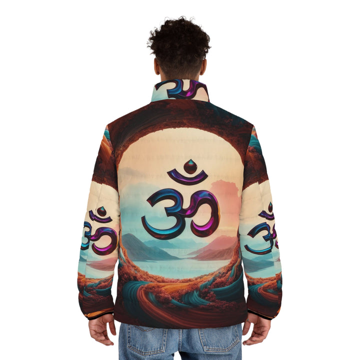 Surreal Om Vortex - Puffer Jacket - All Over Prints - g(0D·IO) - S - Black zipper -