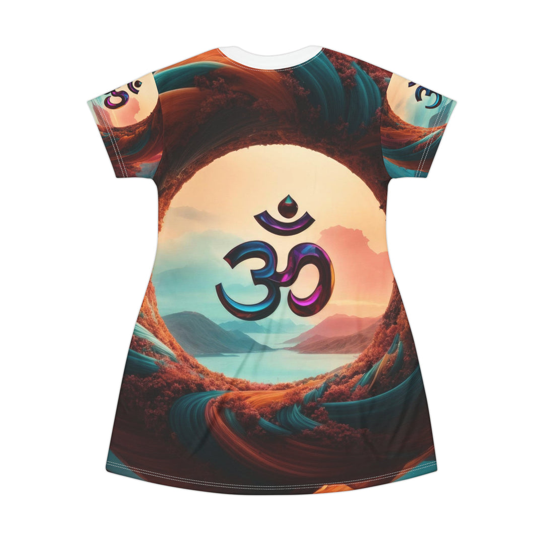 Surreal Om Vortex - T-Shirt Dress - All Over Prints - g(0D·IO) - XS - -