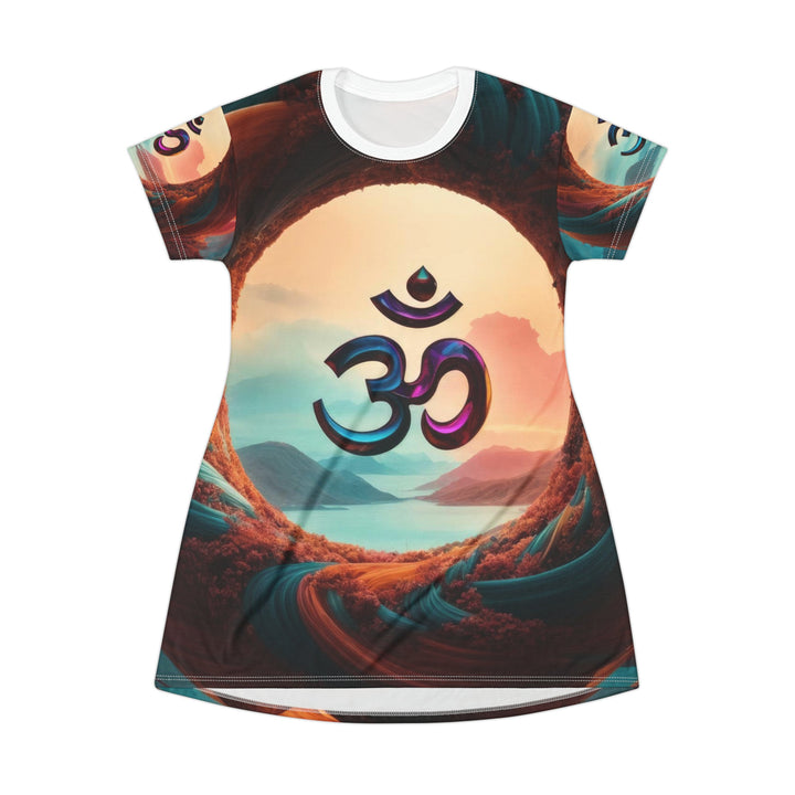 Surreal Om Vortex - T-Shirt Dress - All Over Prints - g(0D·IO) - XS - -