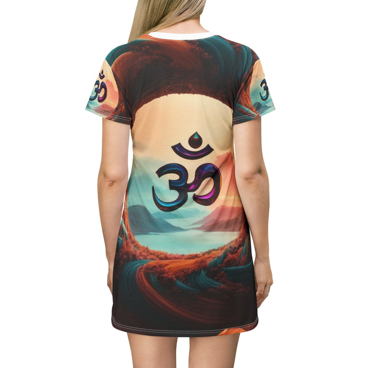 Surreal Om Vortex - T-Shirt Dress - All Over Prints - g(0D·IO) - XS - -