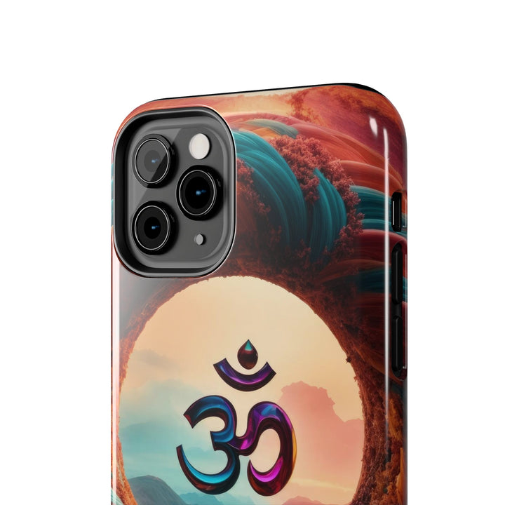 Surreal Om Vortex - Tough Phone Case - Phone Case - g(0D·IO) - iPhone 13 Mini - -