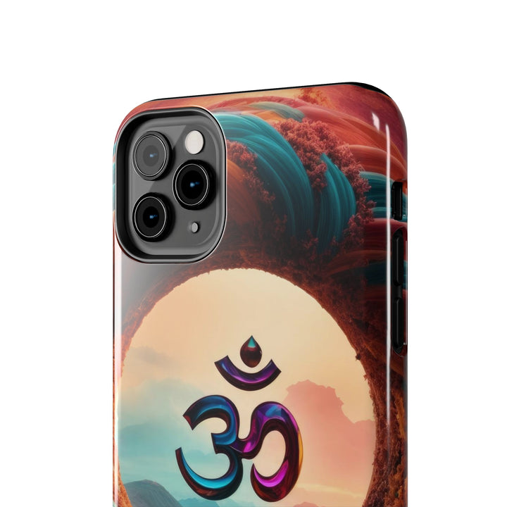 Surreal Om Vortex - Tough Phone Case - Phone Case - g(0D·IO) - iPhone 13 Mini - -