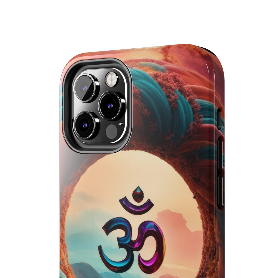 Surreal Om Vortex - Tough Phone Case - Phone Case - g(0D·IO) - iPhone 13 Mini - -