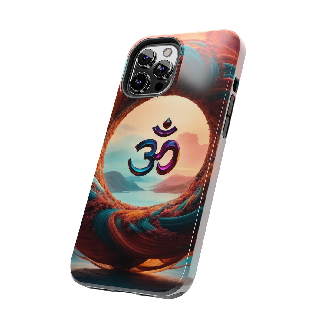 Surreal Om Vortex - Tough Phone Case - Phone Case - g(0D·IO) - iPhone 13 Mini - -