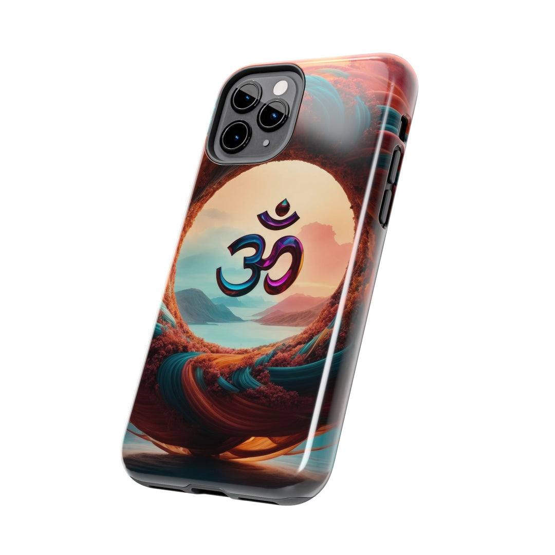 Surreal Om Vortex - Tough Phone Case - Phone Case - g(0D·IO) - iPhone 13 Mini - -