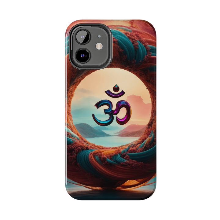 Surreal Om Vortex - Tough Phone Case - Phone Case - g(0D·IO) - iPhone 13 Mini - -