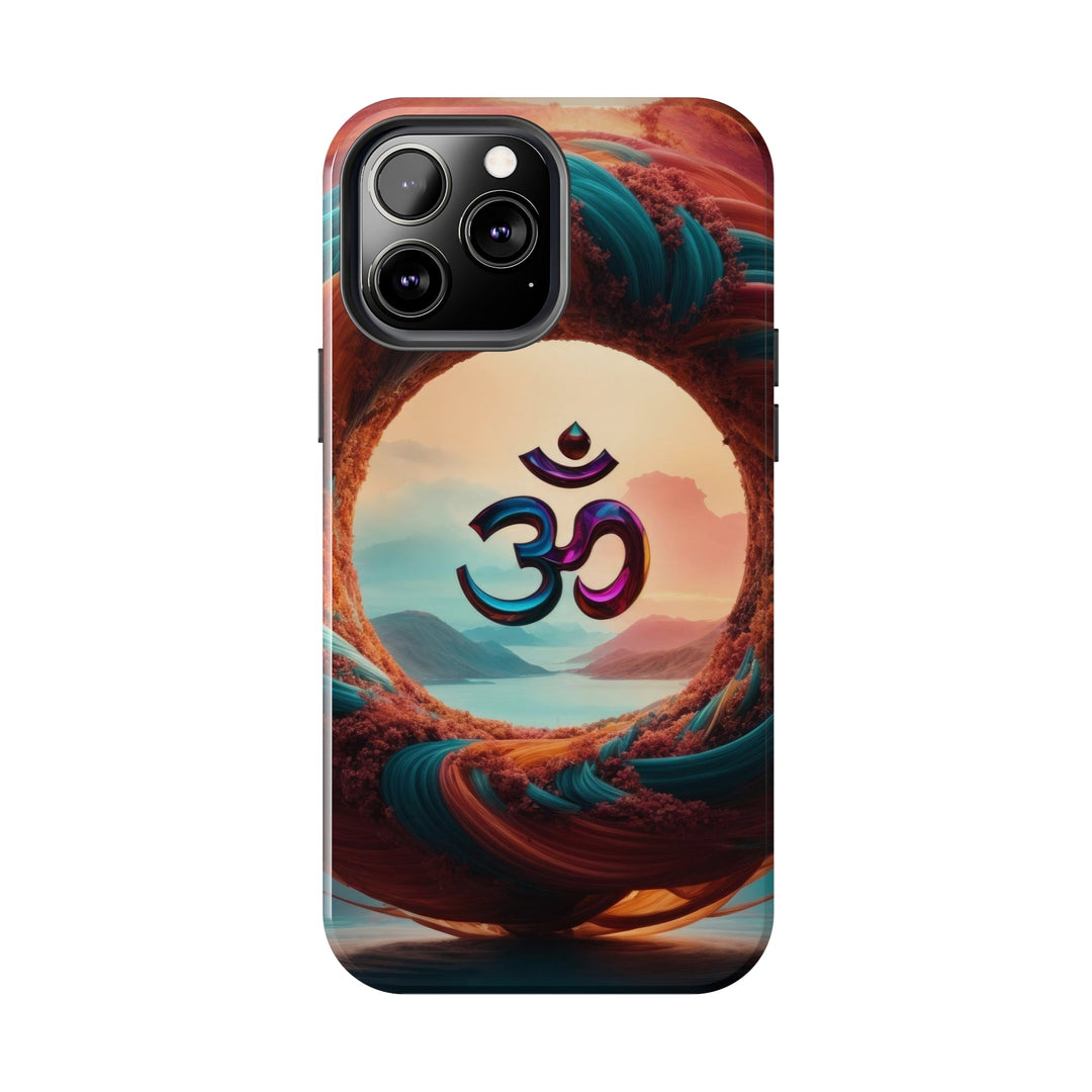 Surreal Om Vortex - Tough Phone Case - Phone Case - g(0D·IO) - iPhone 13 Mini - -