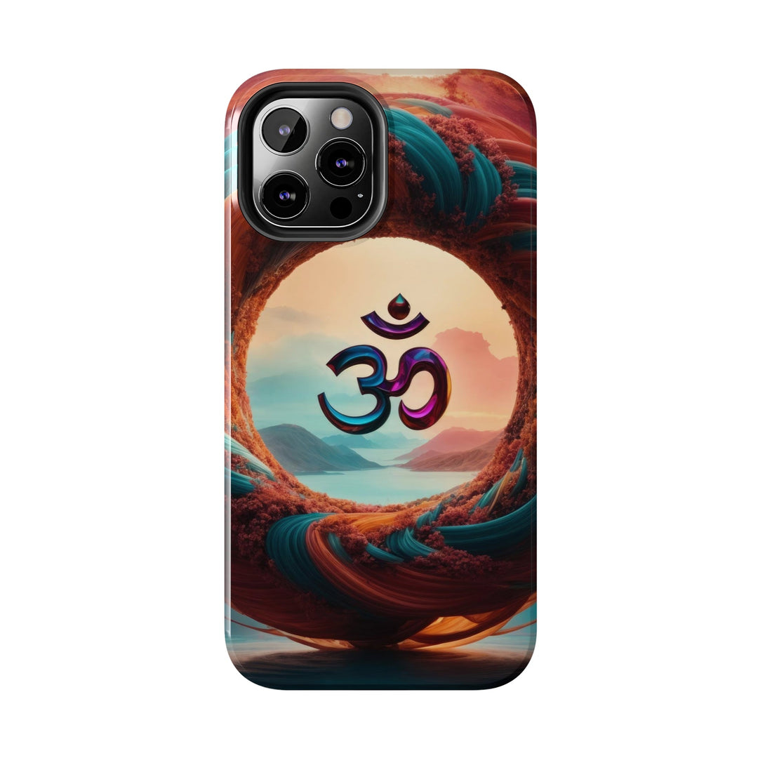 Surreal Om Vortex - Tough Phone Case - Phone Case - g(0D·IO) - iPhone 13 Mini - -