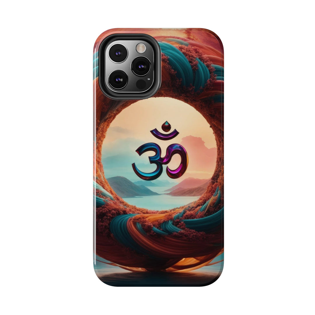 Surreal Om Vortex - Tough Phone Case - Phone Case - g(0D·IO) - iPhone 13 Mini - -