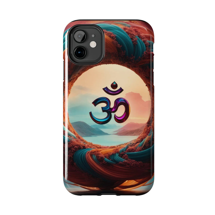 Surreal Om Vortex - Tough Phone Case - Phone Case - g(0D·IO) - iPhone 13 Mini - -