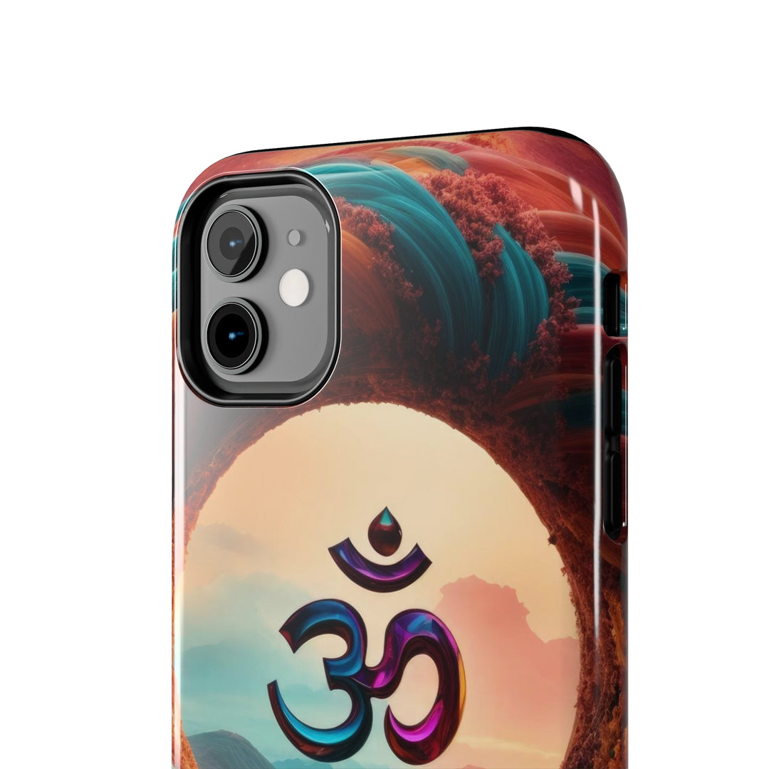 Surreal Om Vortex - Tough Phone Case - Phone Case - g(0D·IO) - iPhone 13 Mini - -