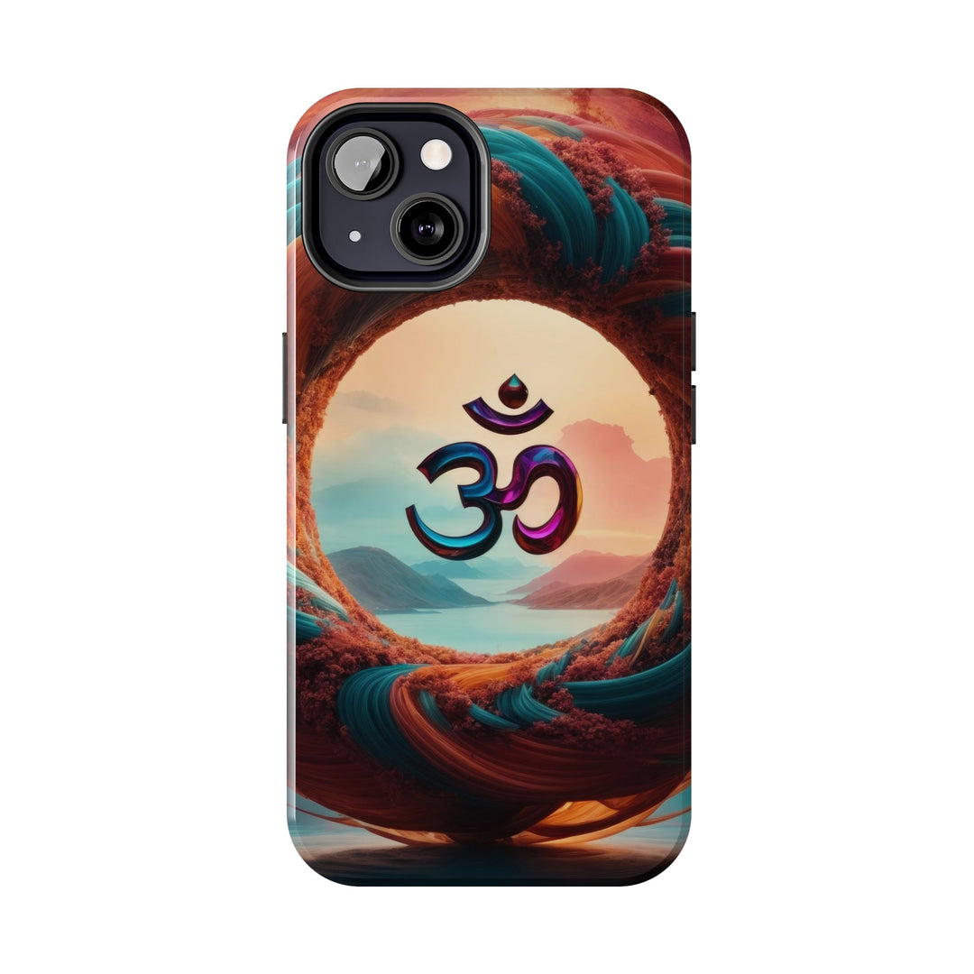 Surreal Om Vortex - Tough Phone Case - Phone Case - g(0D·IO) - iPhone 13 Mini - -