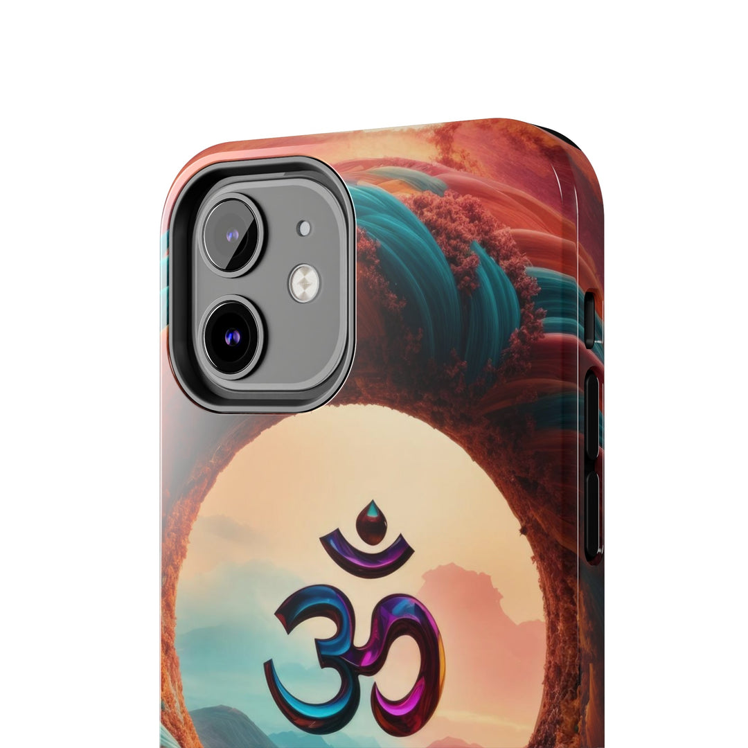 Surreal Om Vortex - Tough Phone Case - Phone Case - g(0D·IO) - iPhone 13 Mini - -