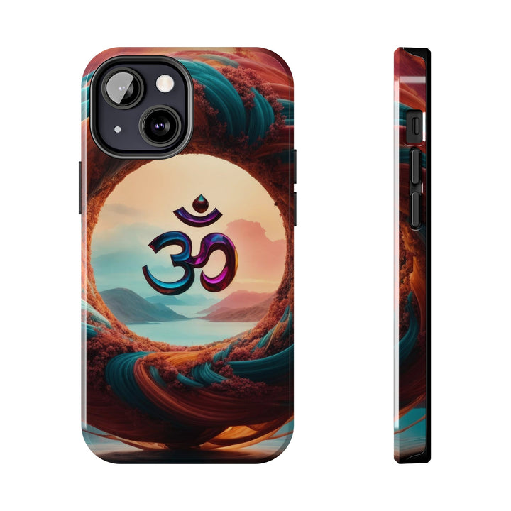 Surreal Om Vortex - Tough Phone Case - Phone Case - g(0D·IO) - iPhone 13 Mini - -