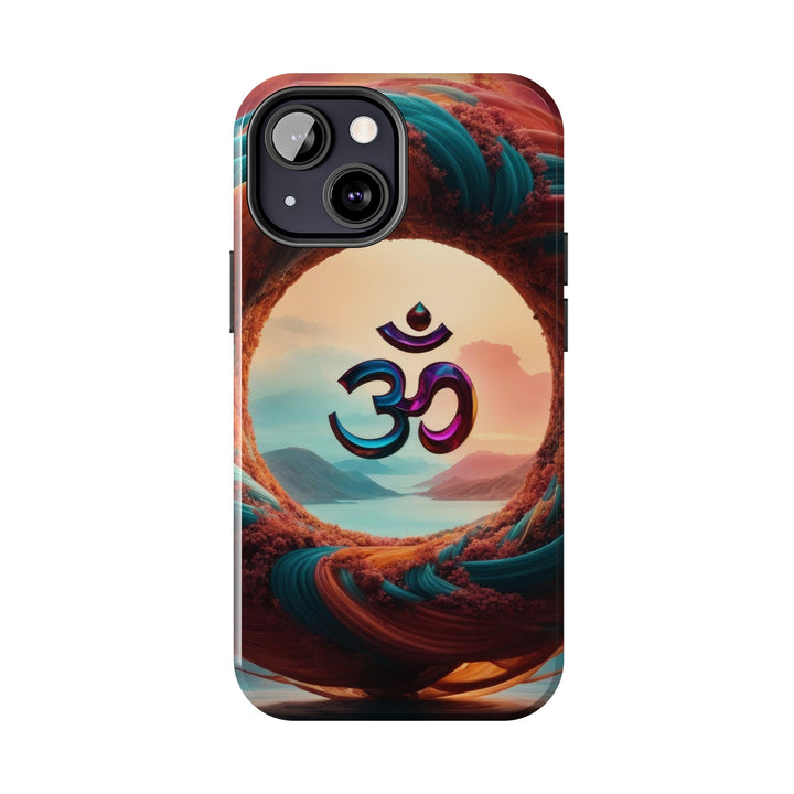 Surreal Om Vortex - Tough Phone Case - Phone Case - g(0D·IO) - iPhone 13 Mini - -