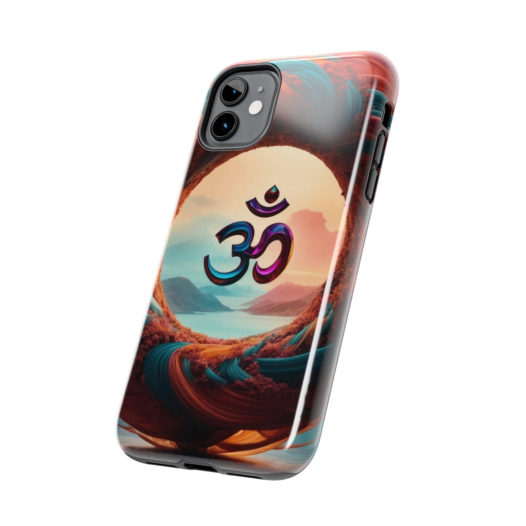 Surreal Om Vortex - Tough Phone Case - Phone Case - g(0D·IO) - iPhone 13 Mini - -