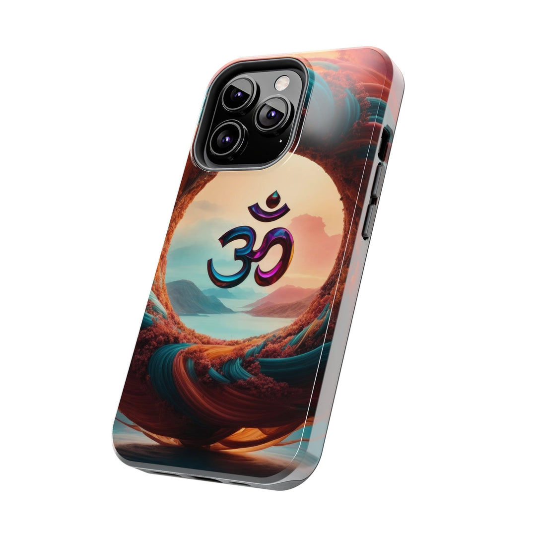 Surreal Om Vortex - Tough Phone Case - Phone Case - g(0D·IO) - iPhone 13 Mini - -