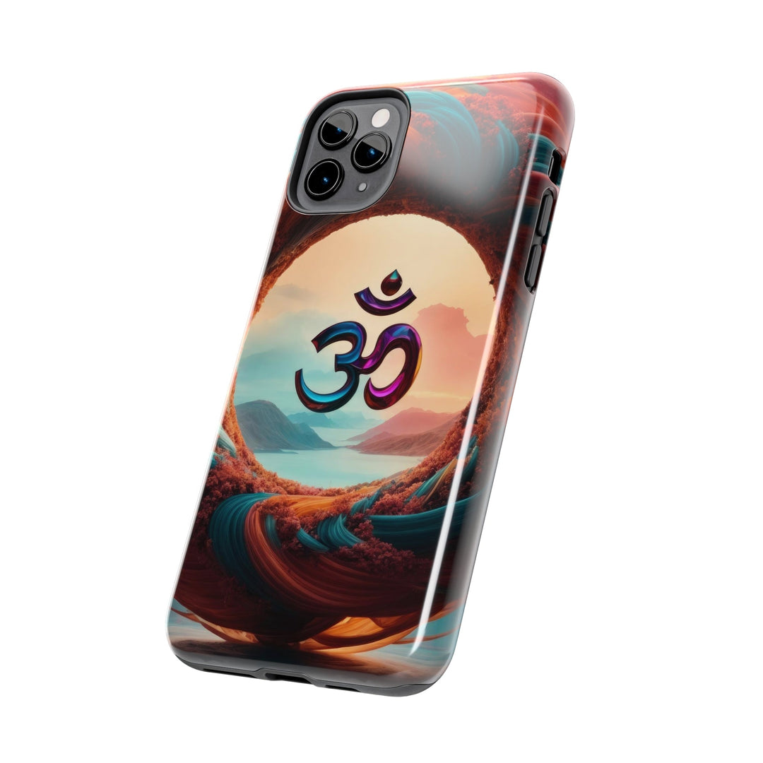 Surreal Om Vortex - Tough Phone Case - Phone Case - g(0D·IO) - iPhone 13 Mini - -