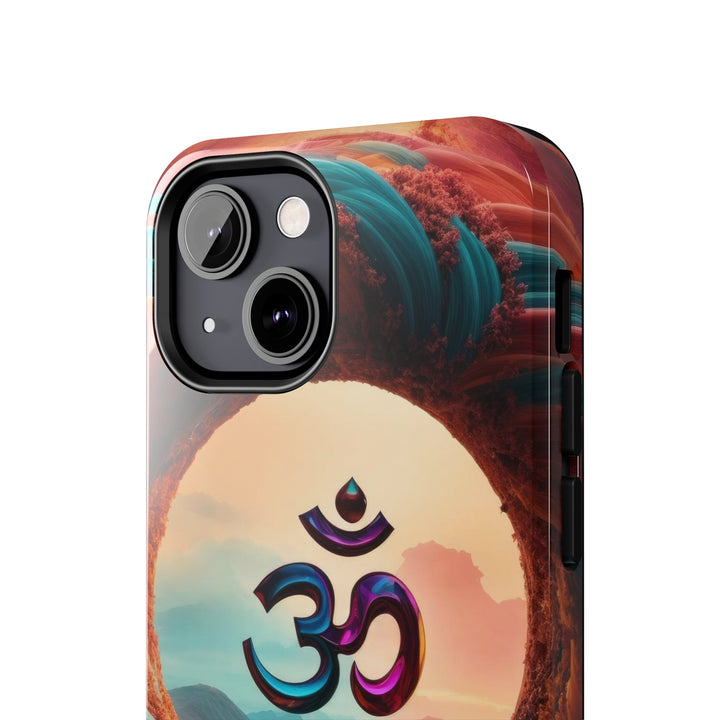 Surreal Om Vortex - Tough Phone Case - Phone Case - g(0D·IO) - iPhone 13 Mini - -