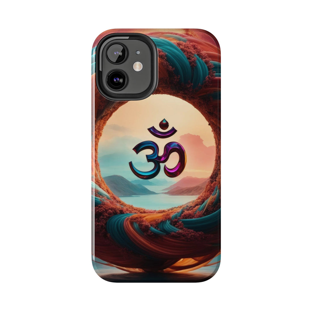 Surreal Om Vortex - Tough Phone Case - Phone Case - g(0D·IO) - iPhone 13 Mini - -