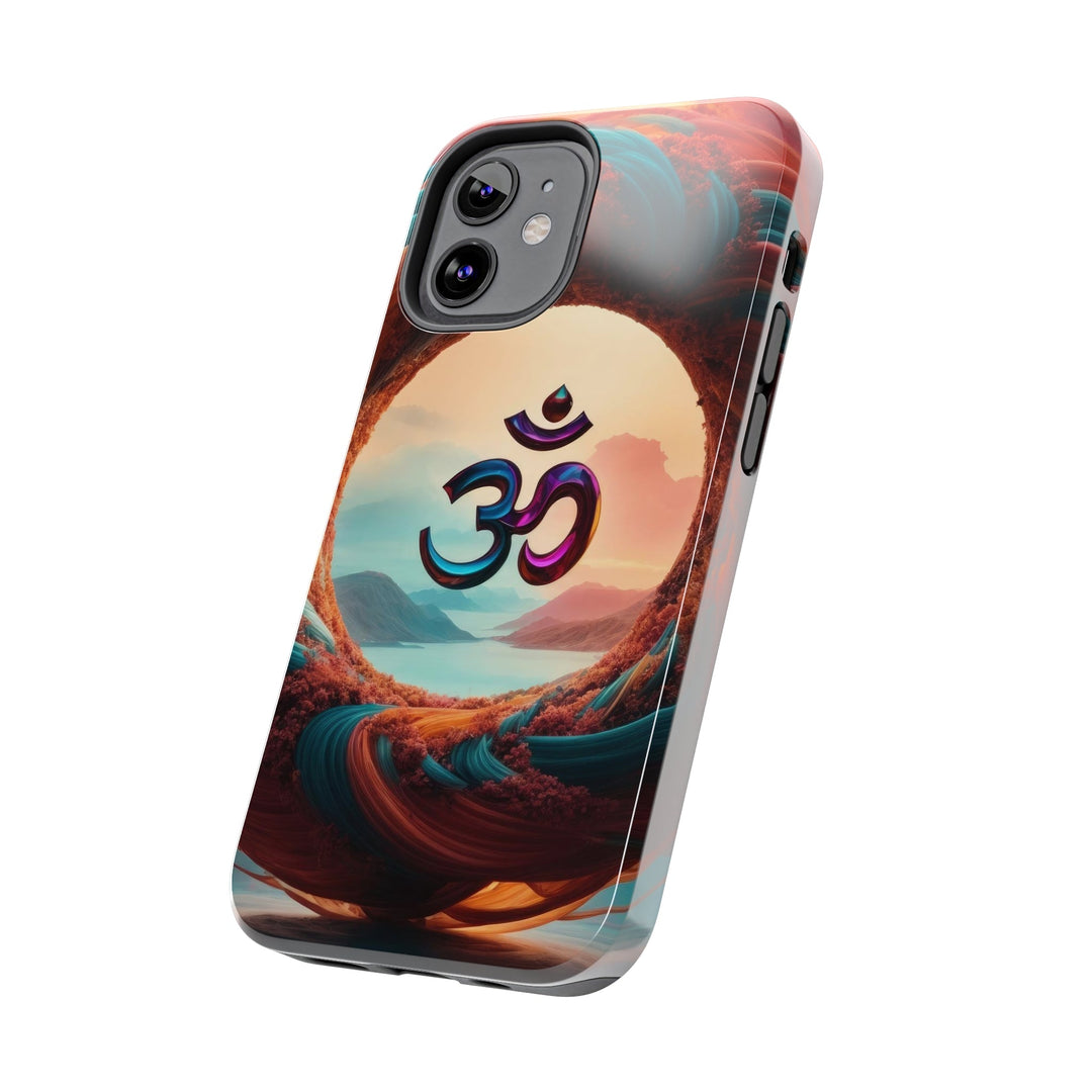 Surreal Om Vortex - Tough Phone Case - Phone Case - g(0D·IO) - iPhone 13 Mini - -