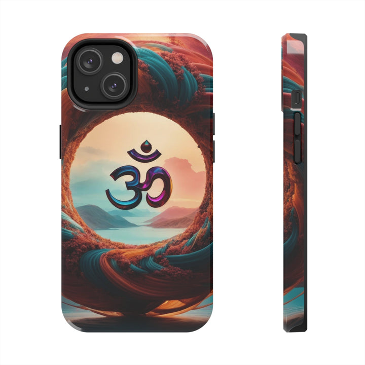 Surreal Om Vortex - Tough Phone Case - Phone Case - g(0D·IO) - iPhone 14 - -