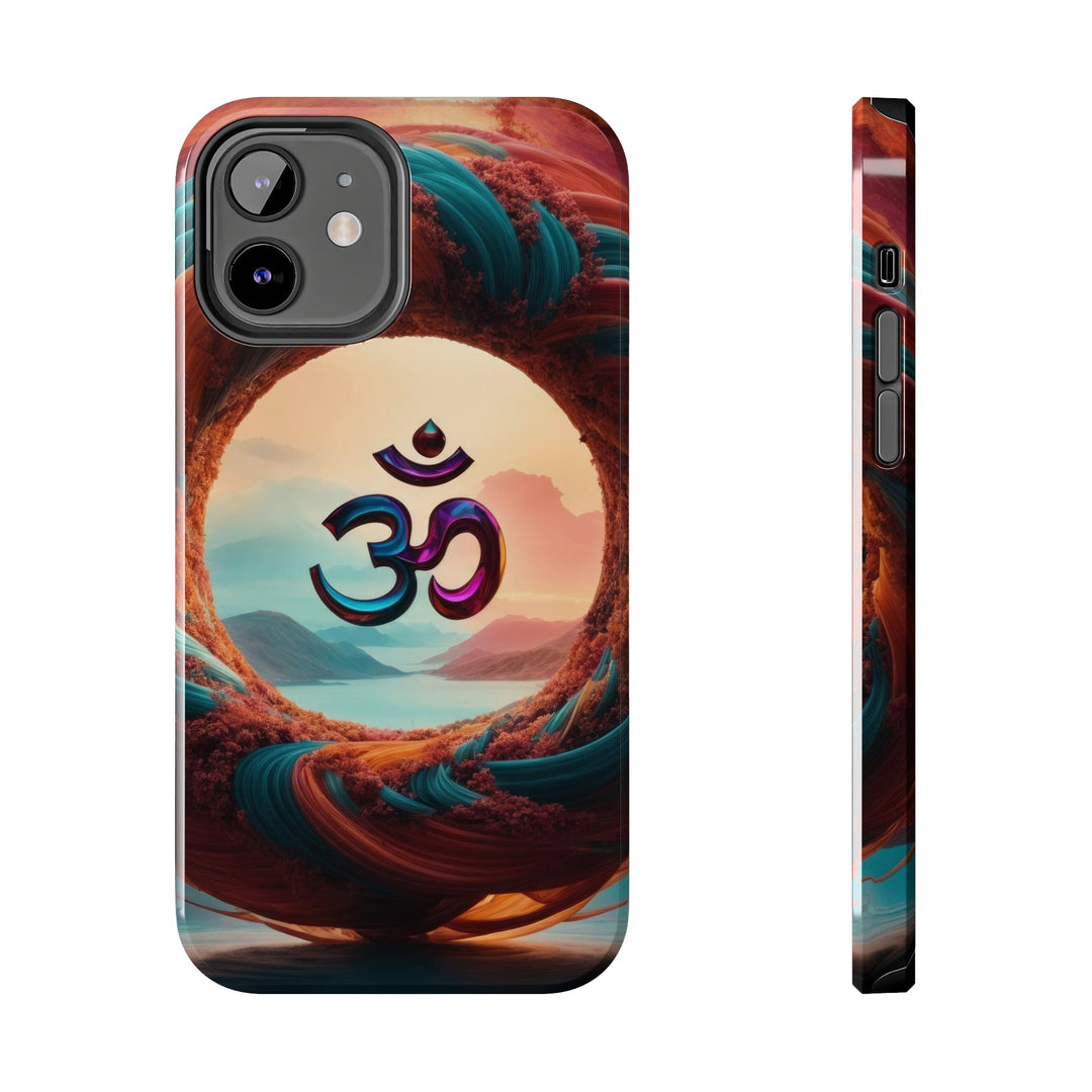 Surreal Om Vortex - Tough Phone Case - Phone Case - g(0D·IO) - iPhone 12 - -