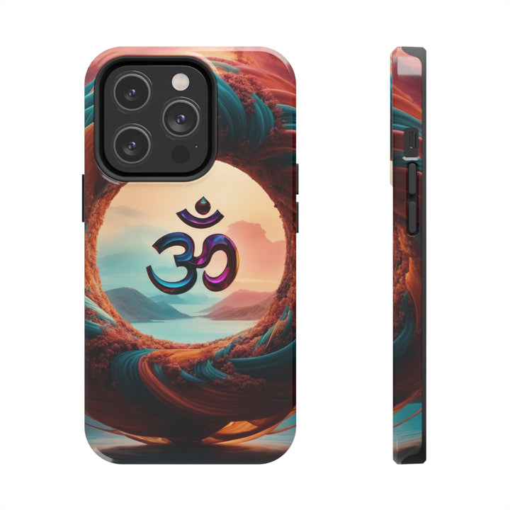 Surreal Om Vortex - Tough Phone Case - Phone Case - g(0D·IO) - iPhone 14 Pro - -