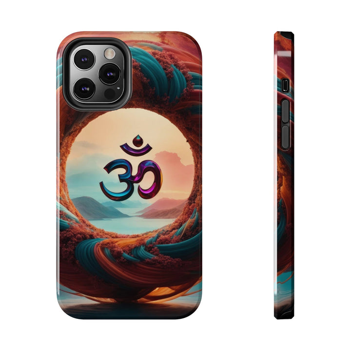 Surreal Om Vortex - Tough Phone Case - Phone Case - g(0D·IO) - iPhone 12 Pro - -