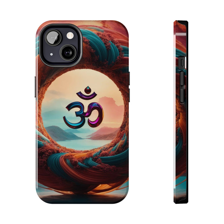 Surreal Om Vortex - Tough Phone Case - Phone Case - g(0D·IO) - iPhone 13 - -