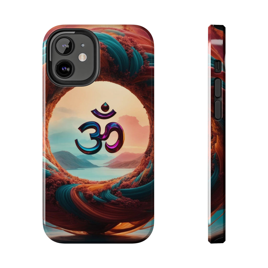 Surreal Om Vortex - Tough Phone Case - Phone Case - g(0D·IO) - iPhone 12 Mini - -