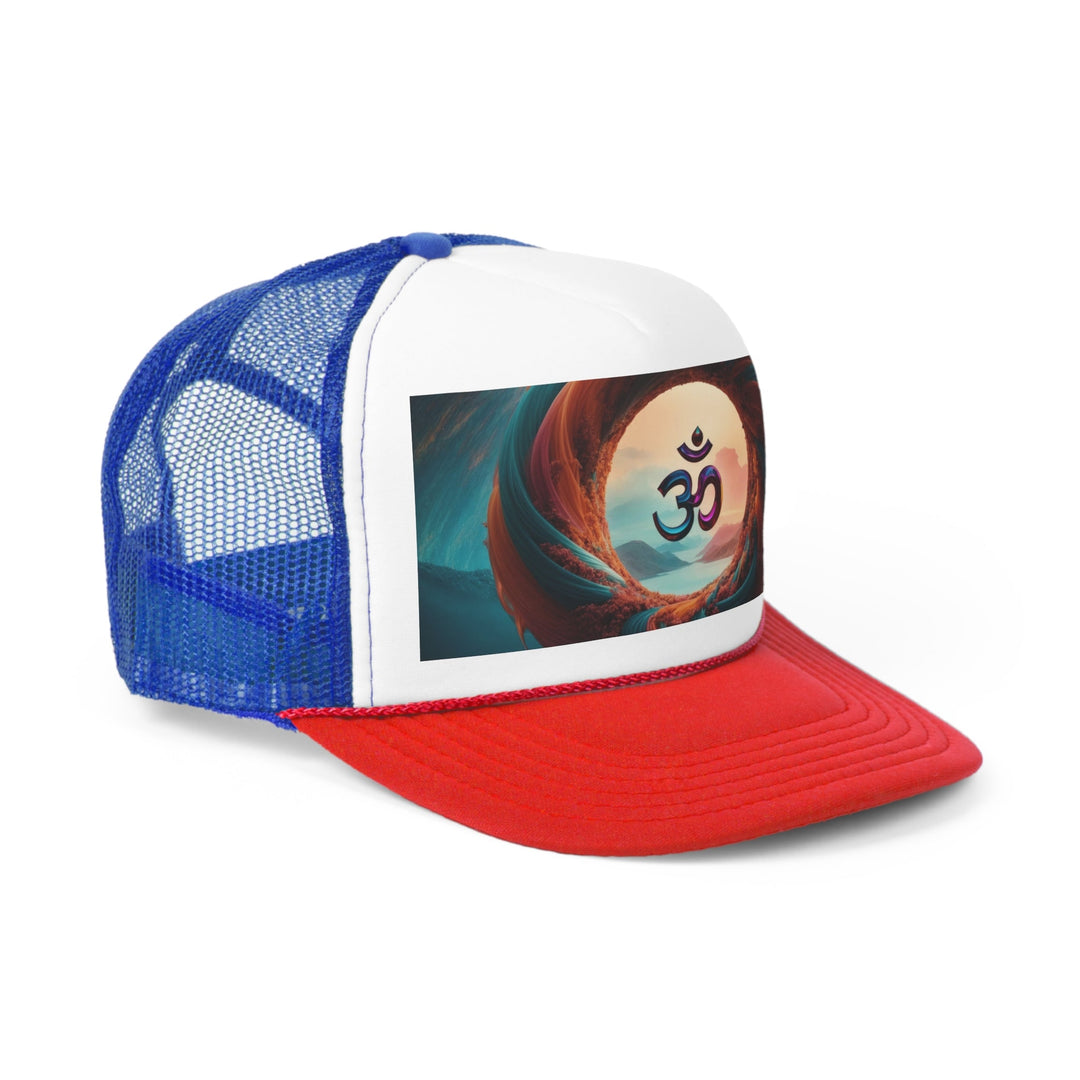 Surreal Om Vortex - Trucker Hat - Hats - g(0D·IO) - Pink - One size -