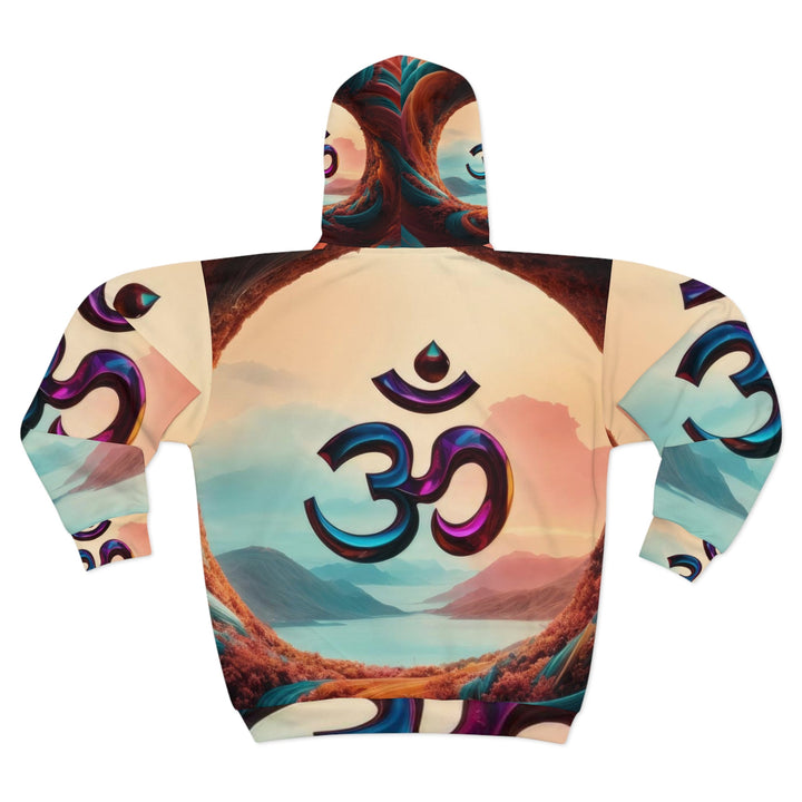 Surreal Om Vortex - Unisex Zip Hoodie - All Over Prints - g(0D·IO) - XS - -