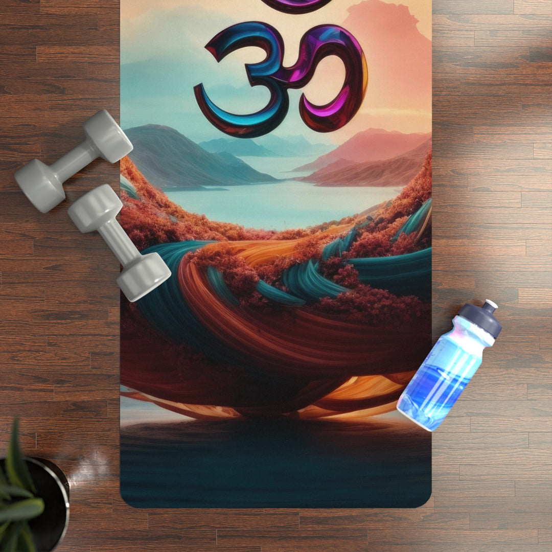 Surreal Om Vortex - Yoga Mat - Home Decor - g(0D·IO) - 24” x 68” - -