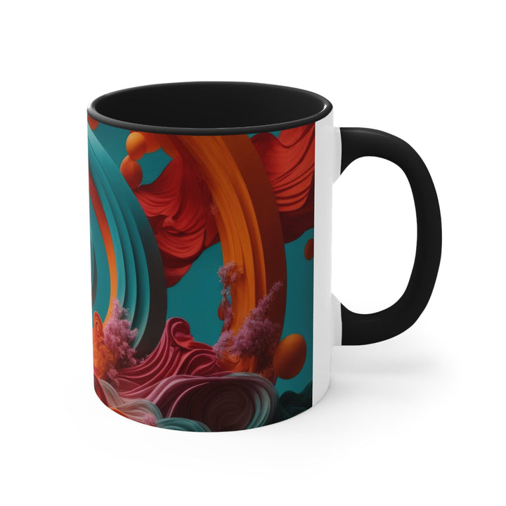 Surreal Swirls Delight - Accent Coffee Mug - Mug - g(0D·IO) - Pink - 11oz -