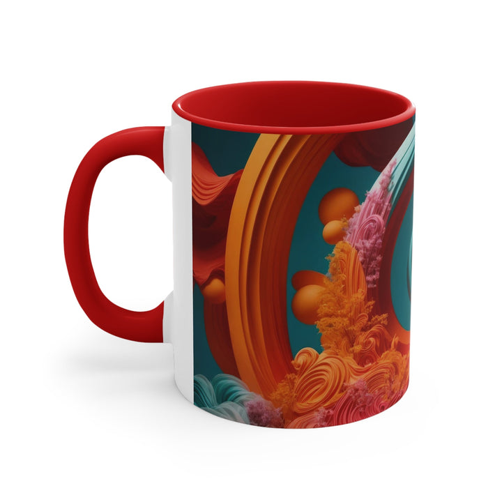 Surreal Swirls Delight - Accent Coffee Mug - Mug - g(0D·IO) - Pink - 11oz -