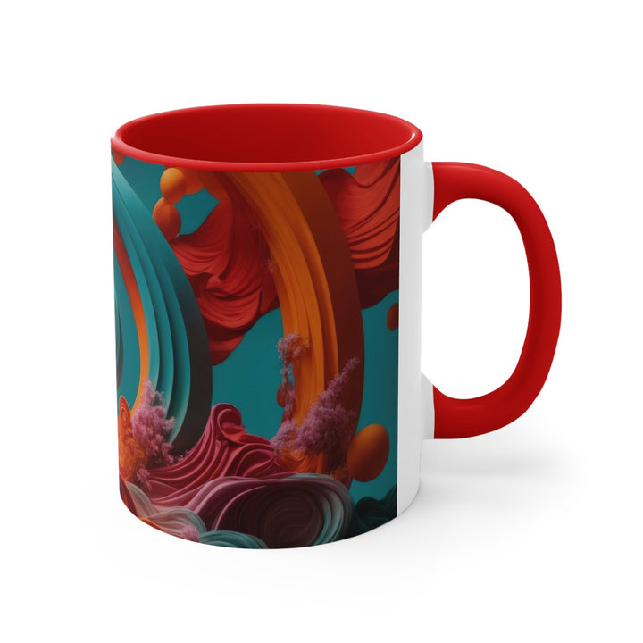 Surreal Swirls Delight - Accent Coffee Mug - Mug - g(0D·IO) - Pink - 11oz -