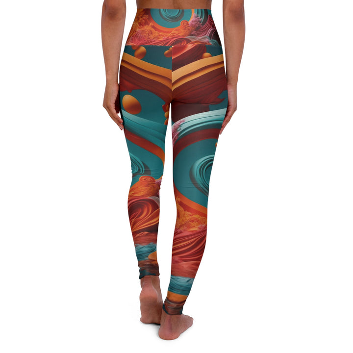 Surreal Swirls Delight - High Waisted AOP Yoga Leggings - All Over Prints - g(0D·IO) - XS - -