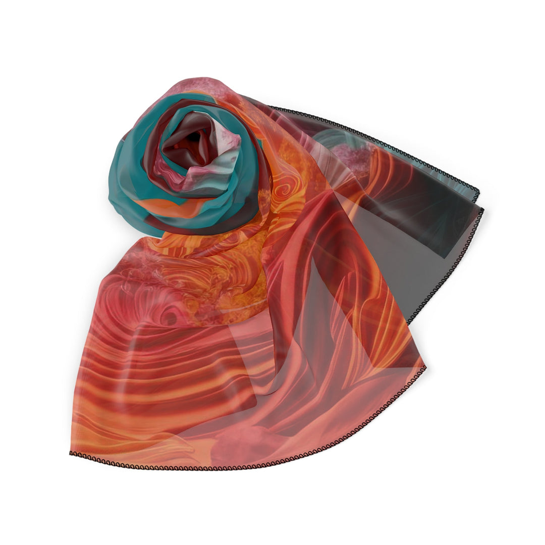 Surreal Swirls Delight - Poly Scarf - Accessories - g(0D·IO) - Poly chiffon - 50" × 50" -