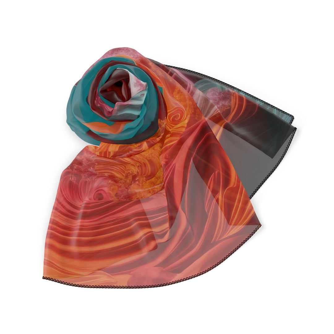 Surreal Swirls Delight - Poly Scarf - Accessories - g(0D·IO) - Poly chiffon - 50" × 50" -