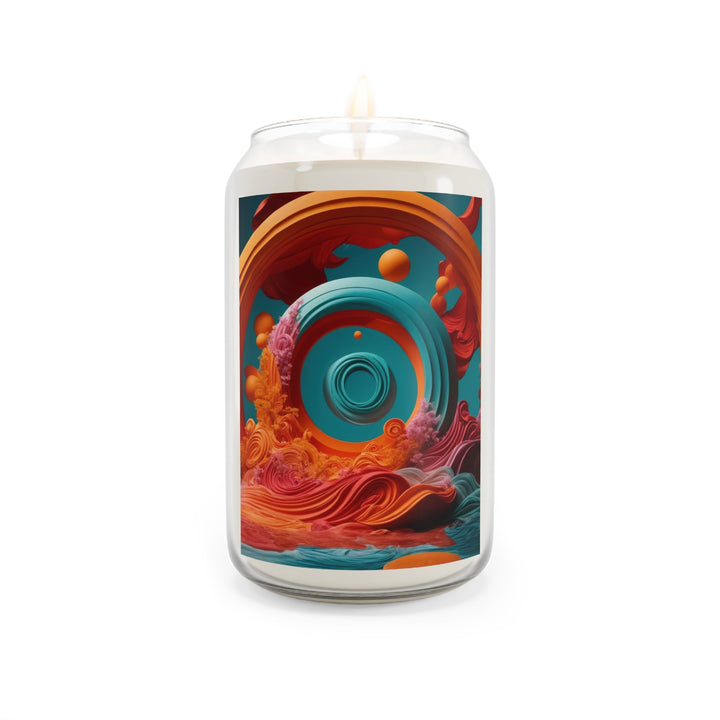 Surreal Swirls Delight - Scented Candle - Home Decor - g(0D·IO) - Vanilla Bean - 13.75oz -