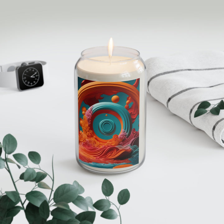 Surreal Swirls Delight - Scented Candle - Home Decor - g(0D·IO) - Vanilla Bean - 13.75oz -
