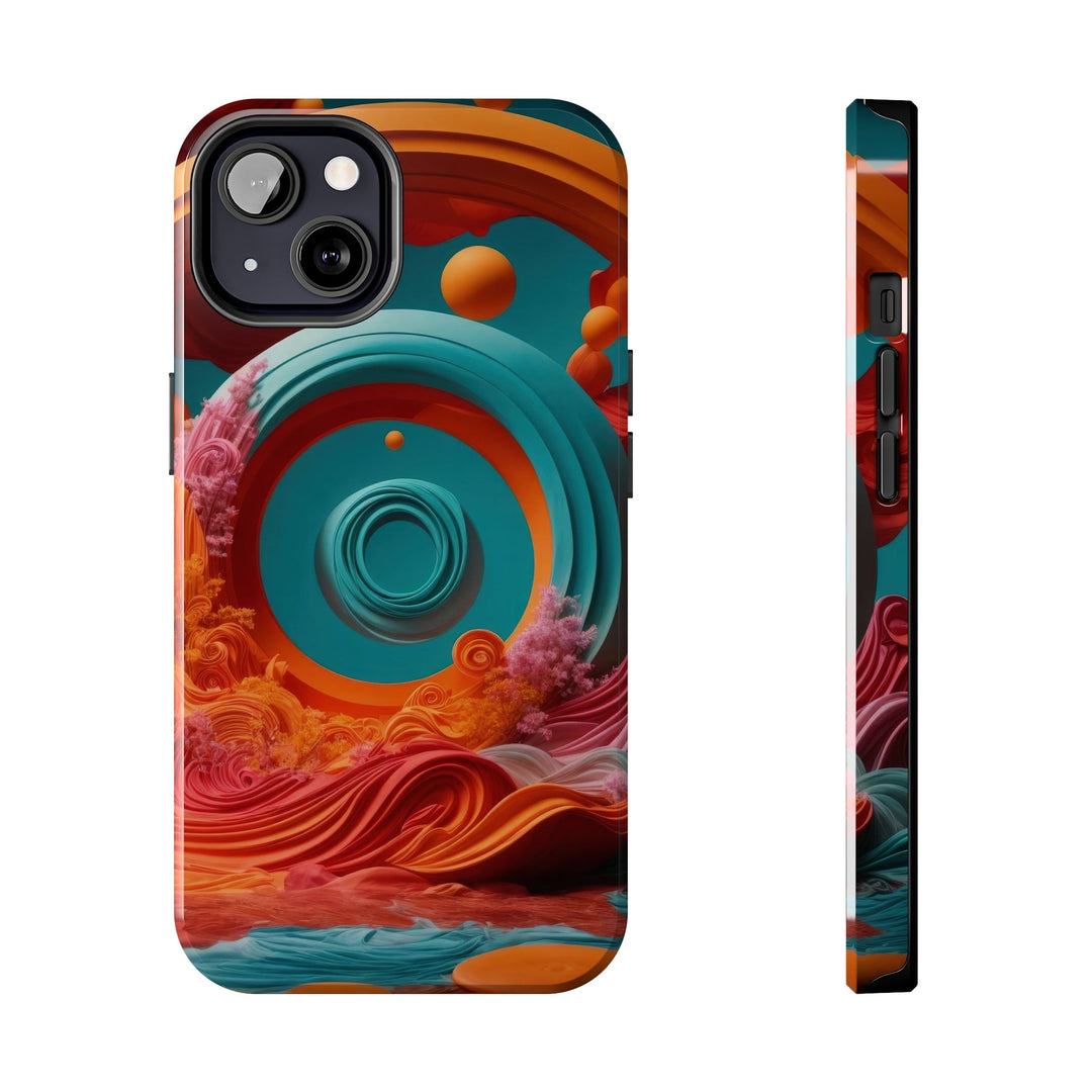 Surreal Swirls Delight - Tough Phone Case - Phone Case - g(0D·IO) - iPhone 13 - -