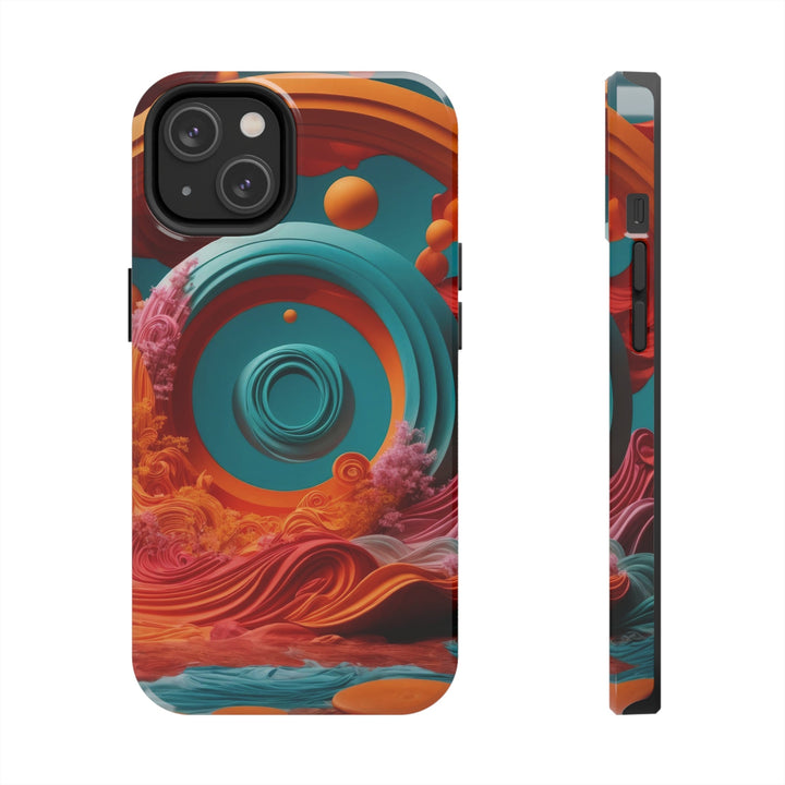 Surreal Swirls Delight - Tough Phone Case - Phone Case - g(0D·IO) - iPhone 14 - -