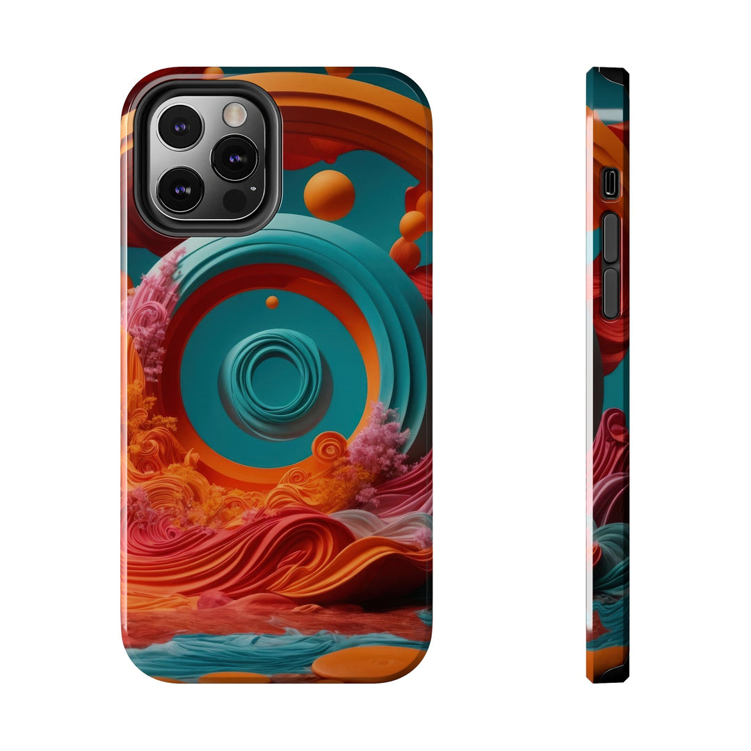 Surreal Swirls Delight - Tough Phone Case - Phone Case - g(0D·IO) - iPhone 12 Pro - -