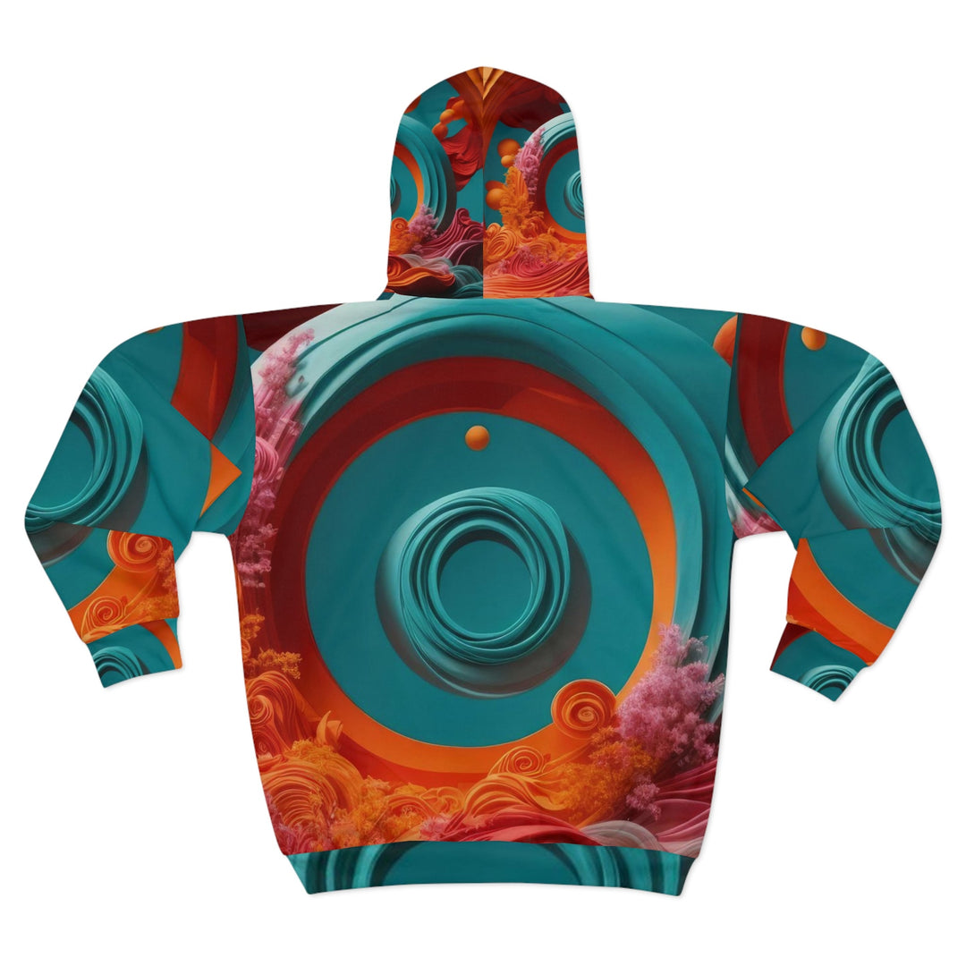 Surreal Swirls Delight - Unisex Zip Hoodie - All Over Prints - g(0D·IO) - XS - -