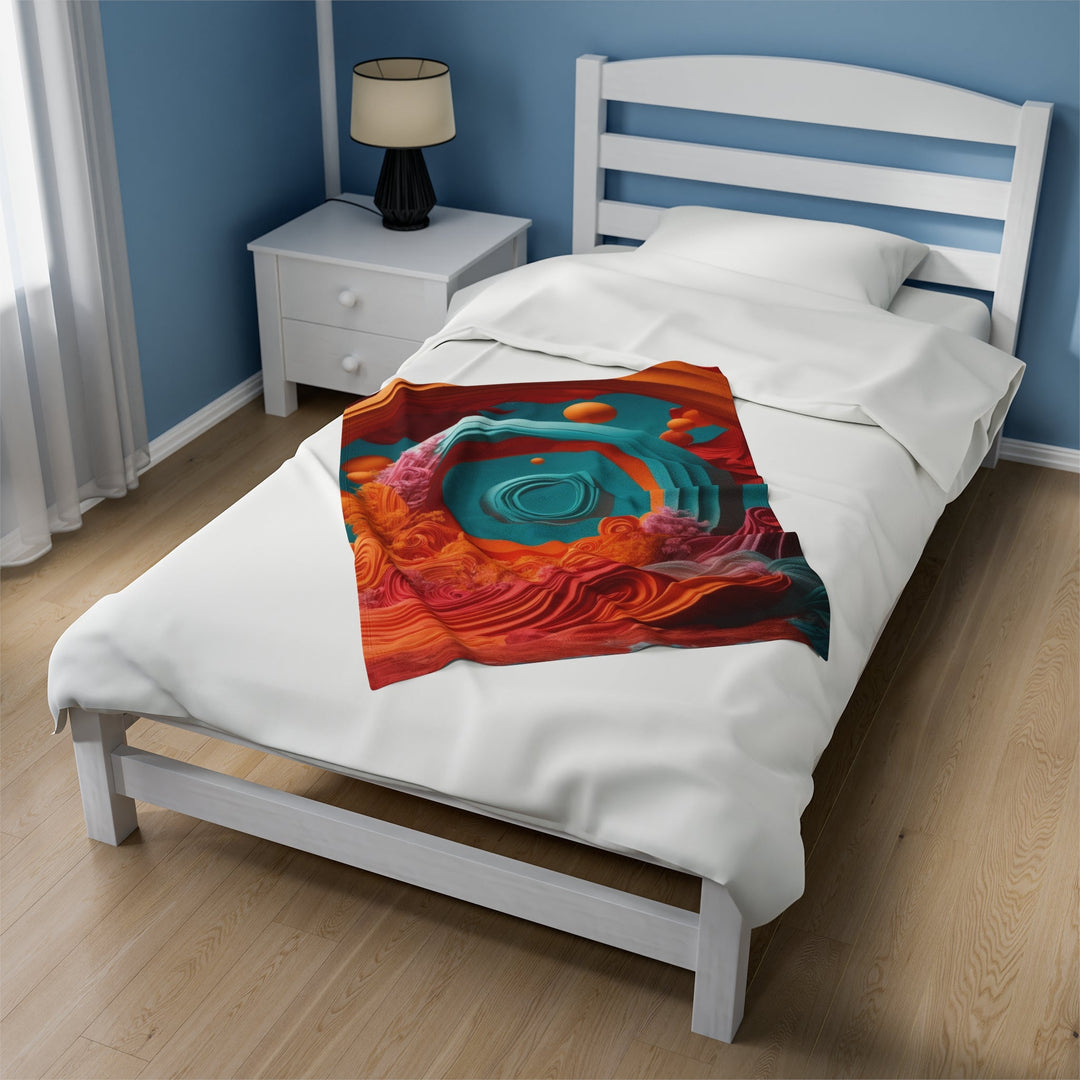 Surreal Swirls Delight - Velveteen Plush Blanket - All Over Prints - g(0D·IO) - 30" × 40" - -