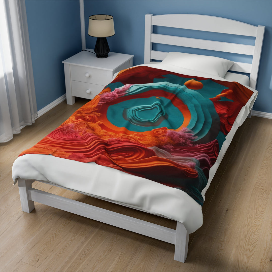 Surreal Swirls Delight - Velveteen Plush Blanket - All Over Prints - g(0D·IO) - 30" × 40" - -