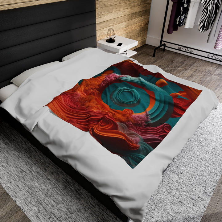 Surreal Swirls Delight - Velveteen Plush Blanket - All Over Prints - g(0D·IO) - 30" × 40" - -